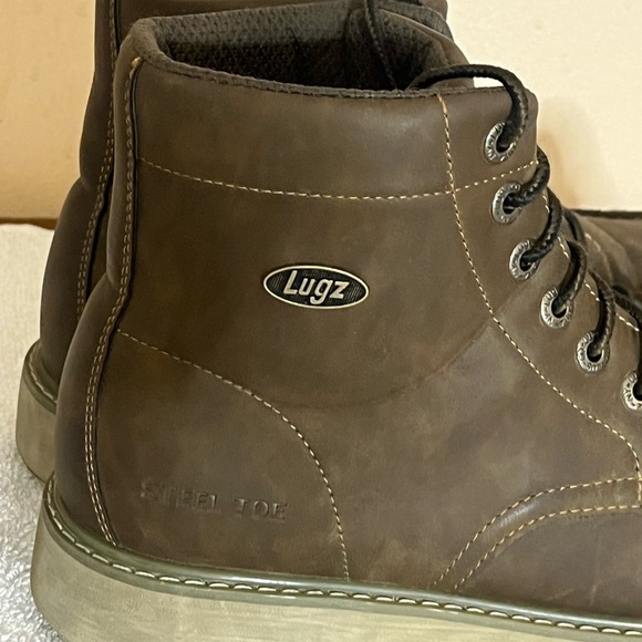 Lugz High Top Safety Steel Toe Boots Sz 10W - Picture 2 of 11